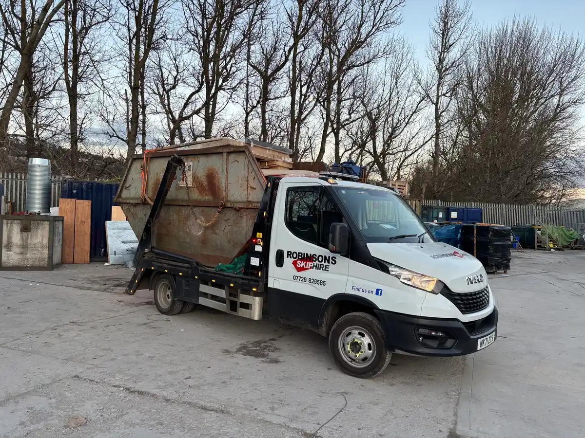 Robinsons Skip Hire Keighley - Compact Lorry for hard to reach skip deliveries in Keighley